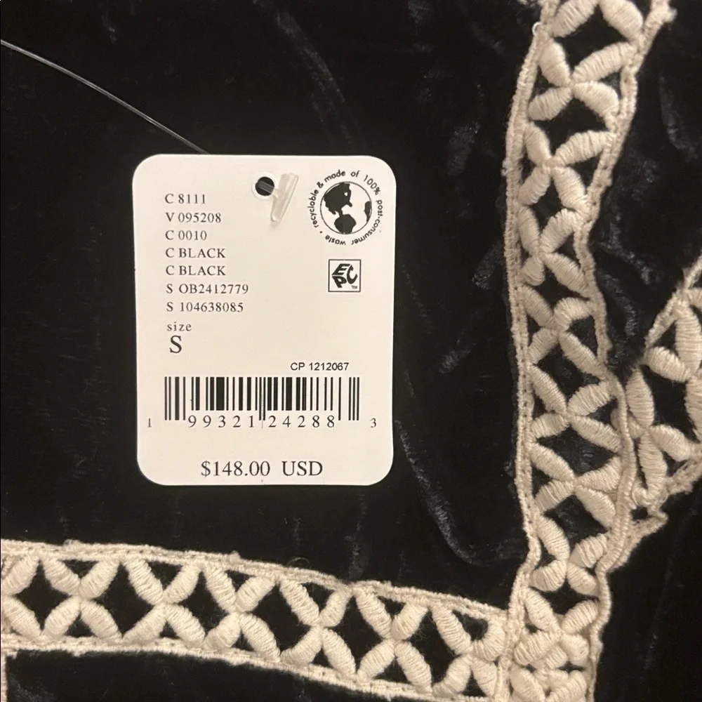 Free People Tyler Velvet Corset Too NWT